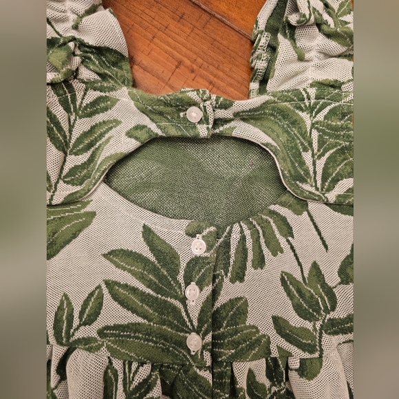 Janie and Jack girls dress size 6 leaf print EUC - Picture 4 of 9